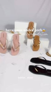 Sandal Jepit Wanita Sendal Teplek Jelly Karet Flat Glitter Anti Licin Berkualitas Import Balance A06