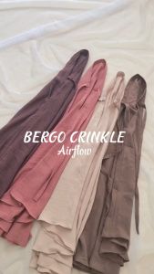 BERGO CRINKLE AIRFLOW | BERGO INSTAN TALI | JILBAB INSTAN CRINKLE AIRFLOW