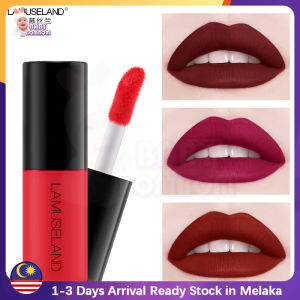 LAMUSELAND Waterproof Liquid Lipstick Mini Lasting Moisturizing Non-stick Cup Gloss 12 Colors