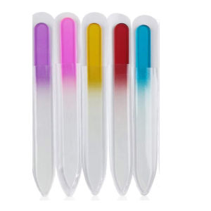 5Pcs Double Sided Crystal Glass Nail File Sanding Polishing Fingernail File for Remover Dead Skin Pedicure Care Manicure Tools *