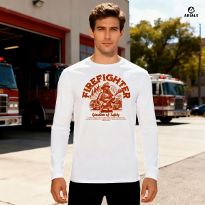 Arials Kaos Baju Lengan Panjang Firefighter Guardian Of Safety