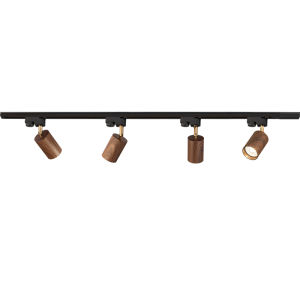 YIGELIGHTING | Adjustable Retro Wooden Patterned Track Light