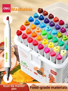 deli | Non-toxic Washable Childrens Drawing Marker Pens