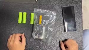 3*18650 DIY Power Bank Box Sạc Nhanh 5V 2A Đầu Ra USB Đôi Hộp Lưu Trữ Pin Có Đèn LED Ban Đêm
