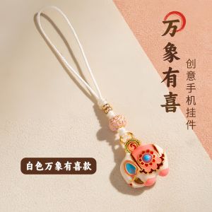 招财 手机吊坠手链项链挂件挂饰手机链精致挂绳礼物 Hanging charm jewelry mobile phone chain exquisite hanging string gift