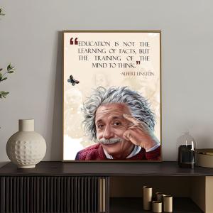 Hot Aalbert Einsteines Poster Versatile HD Waterproof Wall Art Self-Adhesive Decor for Any Space Ideal Gift