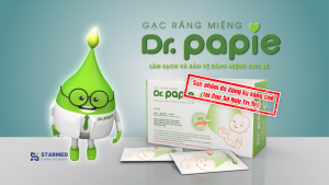 Gạc Rơ Lưỡi Dr.Papie Cho Bé Sơ Sinh An toàn Tiện Lợi Làm Sạch Khoang Miệng Tránh Viêm Nướu Hôi Miệng và Làm Sạch Răng Lưỡi Giúp Bé Có Hơi Thở Thơm Tho