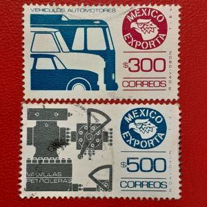 Prangko  Meksiko klasik Koleksi Kuno 2 Pcs USED