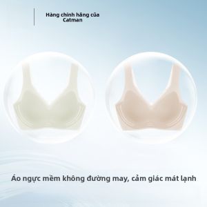 Áo ngực MiiOW nữ làm bằng vải cotton không dây mỏng thoáng khí