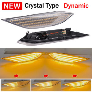 2Pcs Dynamic LED Side Marker Lights Turn Signal Blinker Indicator Lamps For Porsche Cayenne 958 92A 2010-2014 OEM#95863107100