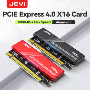 JEYI M.2 NVMe to PCIe 4.0 X16 Adapter with Heatsink - for Samsung 980 PRO/970 EVO SSD Aluminum Adapter with Heatsink