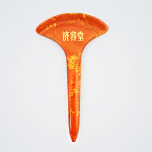 Red Moxibustion Stone Full Body Scraping Board Neck Fan Shape Massager Acupoint Stick Jinling Health Care Equipment