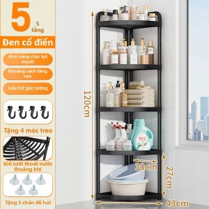 WEIKAMAYI | Corner Space Saving Bathroom Storage Rack