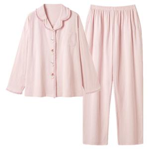 Bộ đồ ngủ nữ MiiOW Cat Person vải cotton họa tiết hoa dài tay quần dài - mùa hè 2025