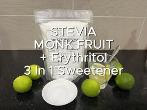 ACE AIMS Stevia Monk Fruit Sweetener w Erythritol | Natural Sugar Substitute 0 Calorie 0 Sugar Keto Glucose Tooth Friendly