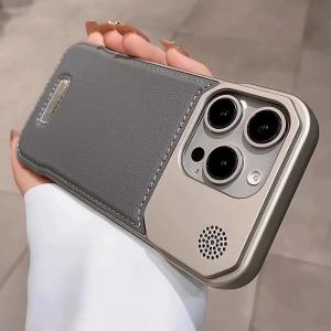 Business Aromatherapy Leather Case for iPhone 17 Air 16 15 14 Plus 13 12 11 Pro Max For Magsafe Magnetic Frameless Armor Phone Cover Cases