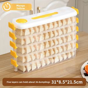 Freezer Grade Plastic Dumpling Storage Box Home Use Refrigerator Special Preservation Container for Frozen Food Storage