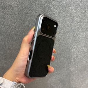 Ốp Điện Thoại iPhone 18/17/16/15/14/13 Pro Max 18pro Cao Cấp Bằng Da PU Tích Hợp Nam Châm Magsafe Chống Sốc Viền Bảo Vệ Mặt Lưng Acrylic PC