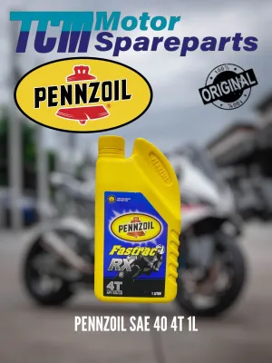 🔥 PENNZOIL Fastrac RX 4T SAE 40 1L – Minyak Enjin Motor Premium | Perlindungan Optimum & Prestasi Hebat