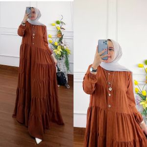 Dress Modern//Serlin Dress Cringkle//Baju Muslim//by Aqila
