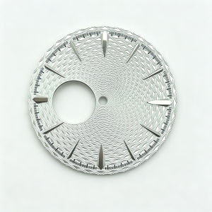 New Style 35mm NH38 Dial Radiant Texture Cocktail Watch Dial Suitable for NH35/36/38 Movement Silver Rose Gold Claw Markers Mod