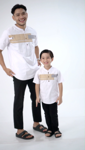 Kurta YORDAN Putih kids / kemaja anak laki laki terbaru 2025 / 100% cigaret / CIKA KIDS STORE