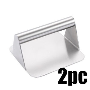 1pc Stainless Steel Hamburg Meat Press Professional Square Press Non-Stick Patty Press Easy Clean for Meats Kitchen Accessories