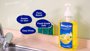 Selleys Dishwashing Liquid Concentrate 1Litre + 1Litre Refill (Lime / Lemon)