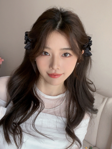 Elegant Princess Hair Claw Clip Fairy Ear Butterfly Knot Sweet Baby Hair Clip Small Size Shark Jawline Hair Clip for Women