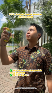 Azarine Ceraspray Sunscreen Spray SPF 50 PA+++ with cooling sensation 50 ml UV Defender UV Protector Outdoor Sunscreen Mist (EXP 10/11/2026)