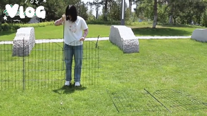 Garden fence outdoor flower bed pet enclosure anti-rust ironwork decorative barrier isolation fence