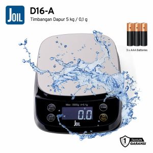 Joil Timbangan Dapur Digital 5Kg & 10Kg Waterproof dengan Tare Chargeable - D16