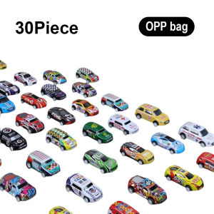 10/30/48 Pull Back Cars Kids Mini Metal Vehicles Party Favor Inertia Race Car Toys with Container Storage Box Toy for Boys Gifts