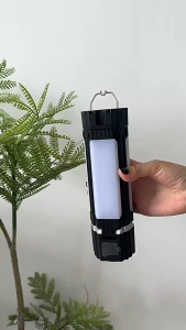 LED Camping Light USB Rechargeable 90° Foldable Portable Outdoor Tent Lamp with Magnetic Flashlight
