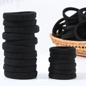 50/100pcs Black Hair Bands Hairband High Elastic Rubber Band Hair Ties Ponytail Holder Scrunchies Accessorie for Women Girls