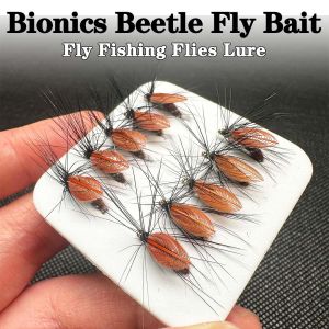 5/10Pcs Fly Fishing Lure Bait Trout Bionics Beetle Body Fly Fishing Flies Nymph Fishing For Bass Trout Salmon Insect Lure