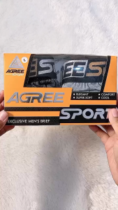 [ISI 2] Celana Dalam Olahraga Pria AGREE 2327 / CD Pinggang Karet MODEL BOXER Sport  / Pakaian Dalam Cowok