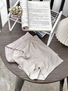 Antibacterial Silk Protein High Waist Lightweight Seamless Womens Underwear Pure Color Simple Butterfly Knot Modal Briefs