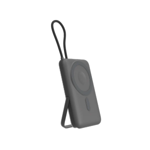 X.One EZ Magcharge Magnetic Wireless Watch Charger Powerbank with Built-in Fast Charging Cable | Kickstand