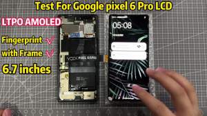 Super AMOLED LCD With Frame For Google Pixel 6 Pro LCD For Google Pixel 6Pro GLUOG G8VOU Display Screen Touch Digitizer Assembly