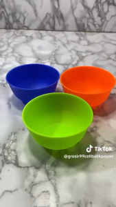 KH HAPPY M / 2 PCS mangkok square bowl / mangkok plastik murah / mangkok kobokan happy murah