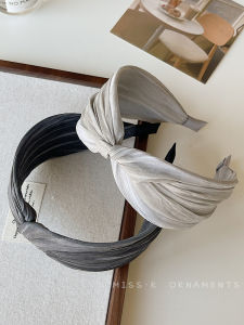 เครื่องประดับผมสไตล์เกาหลี ขอบกว้าง ผ้าตาข่าย ทำให้ใบหน้าดูเล็กลง สำหรับผู้หญิง เครื่องประดับผมแบบใหม่ปี 2024 รุ่นไฮเอนด์