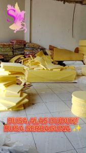 Busa Lembaran Royal Foam Kuning Yellow (Sofa Jok Kursi Mebel Matras Kasur) | TEBAL 2CM 4CM DAN 5CM