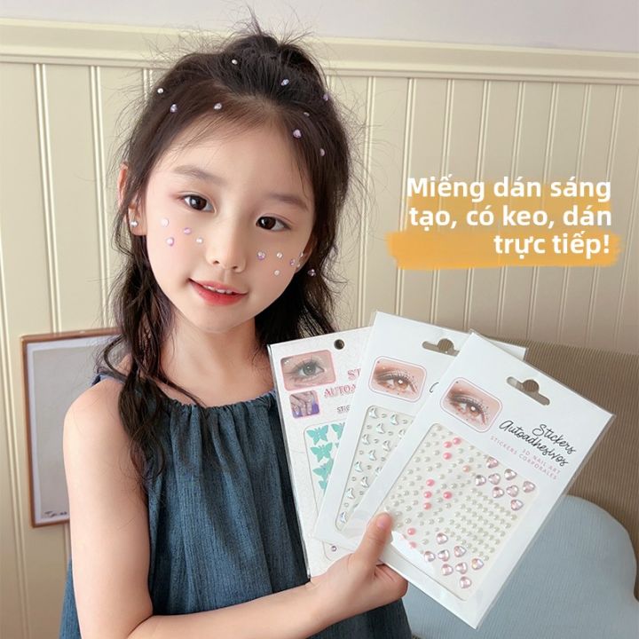 CHUBEISHI | Nhãn Dán Trang Điểm Mặt Đa Màu cho Biểu Diễn Trẻ Em | Lazada.vn