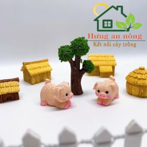 TT191 - mô hình nhà nông thôn trang trại diy trang trí tiểu cảnh - nhớ xem phần mô tả
