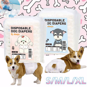 10PCS Super Absorption Physiological Pants Dog Diapers for Dogs Pet Female and Male Dog Disposable Leakproof Nappies