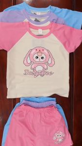 Áo Baby Three - Áo thun cho bé gái - Bộ Baby Three phối raglan màu hồng chất cotton 12-30kg