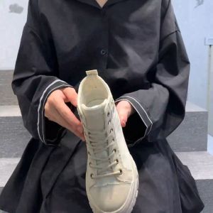 MELODY Korean Version Ankle Short Boots Thick Bottom Martain Boots Lace Up Casual Shoes Women