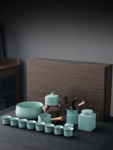 Tianqing Ru Kiln Easy-to-Use Tea Set Kit