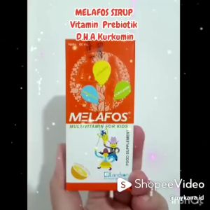Melafos Sirup Botol 60 ml - Multivitamin Nafsu Makan Anak & Nutrisi Otak Anak - Probiotik
